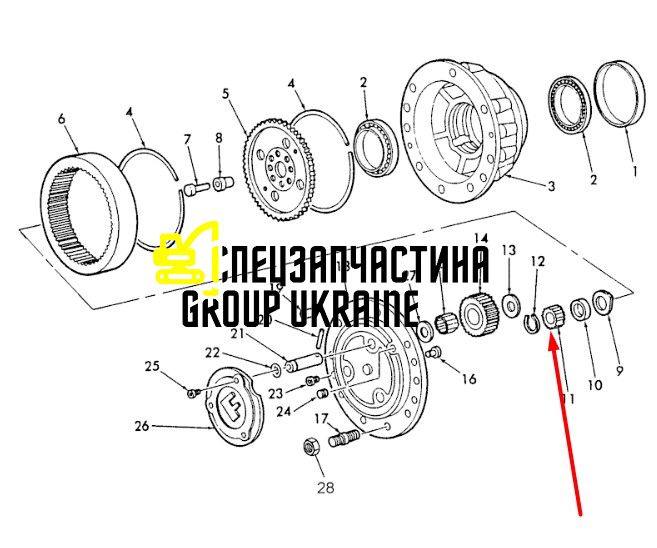 9968080 (115643) Сателлит New Holland, Carraro Z=15