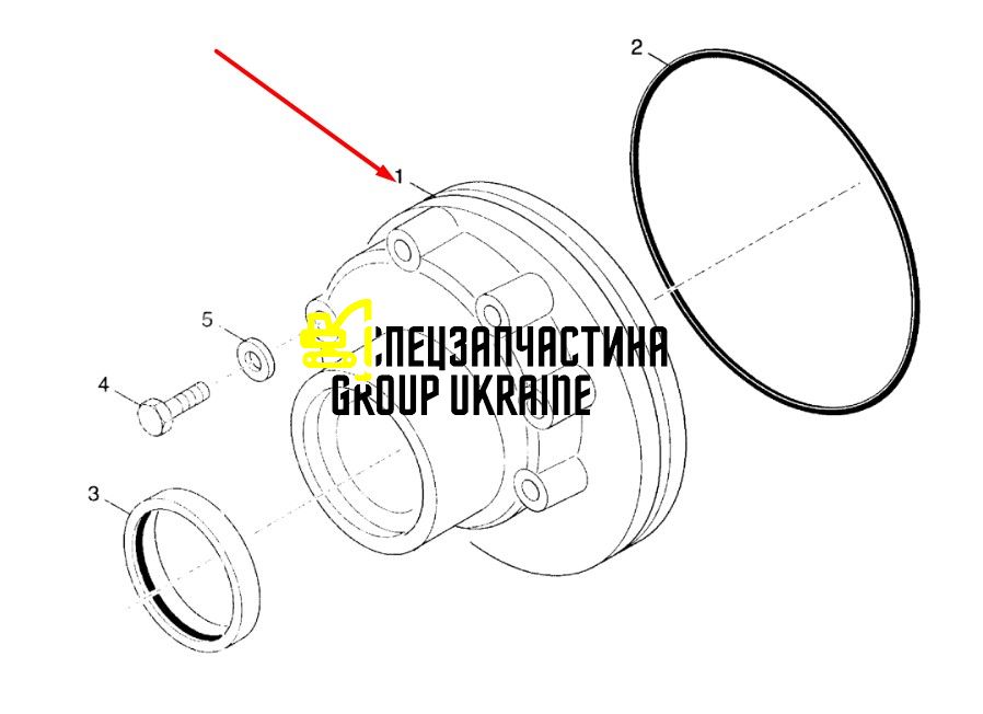 9969040 (9970018, 291523A1) Насос масляный КПП New Holland, Dana Spicer T16000