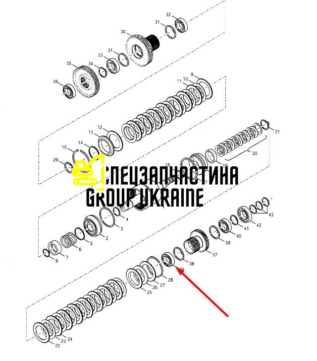 9969077 Шариковый подшипник New Holland, Dana Spicer