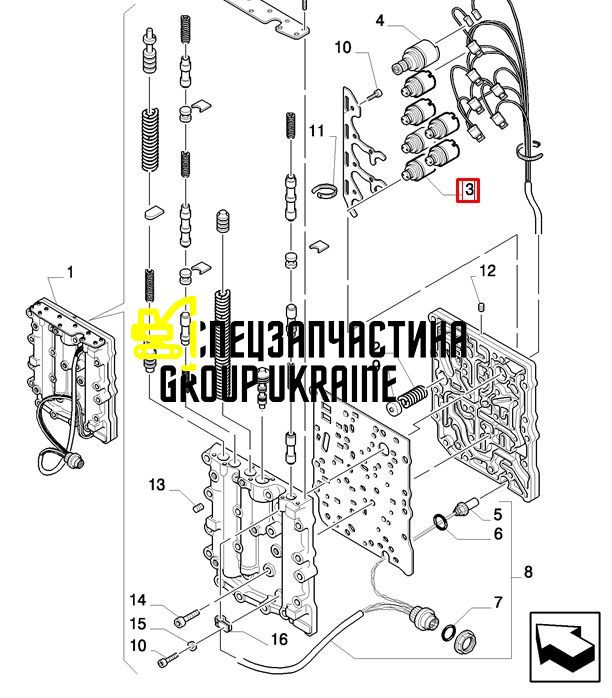 9970078 Соленоид Power Shift New Holland