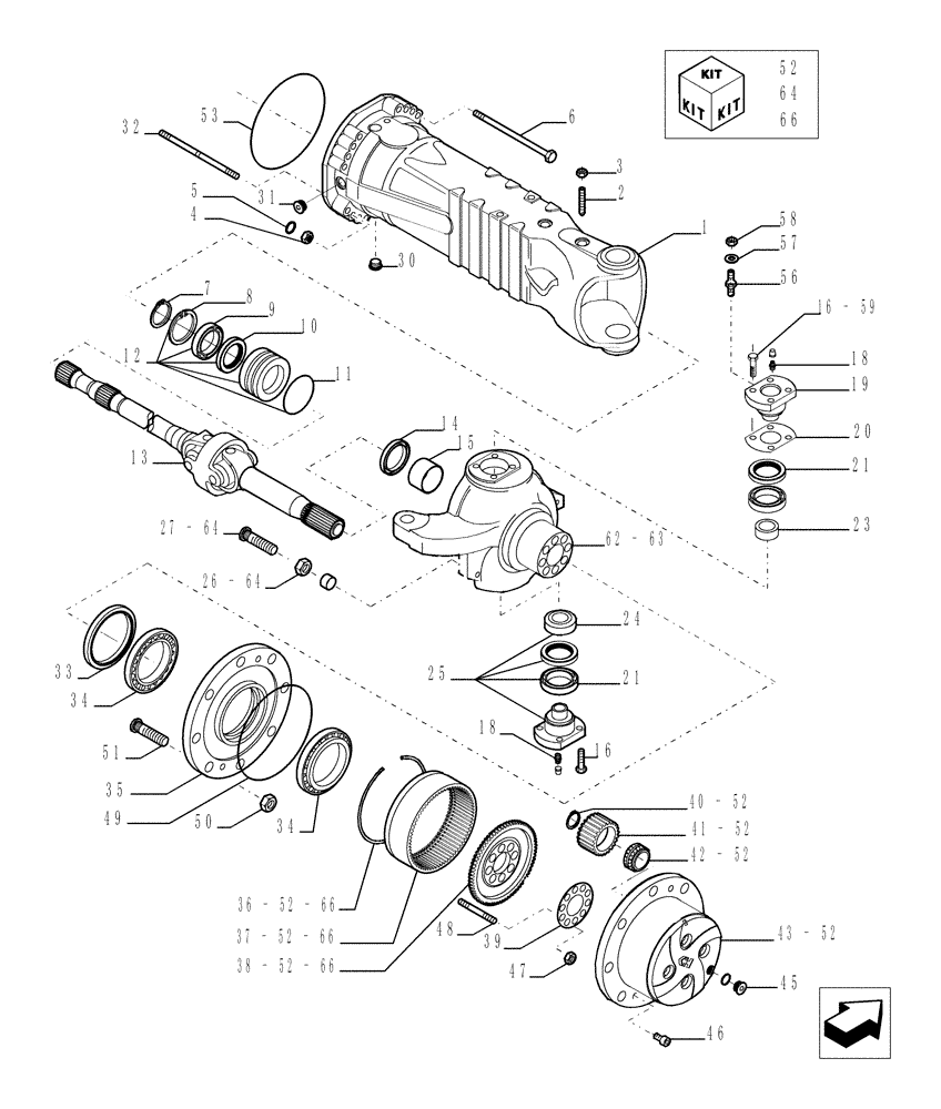 Запчасти на New Holland M551