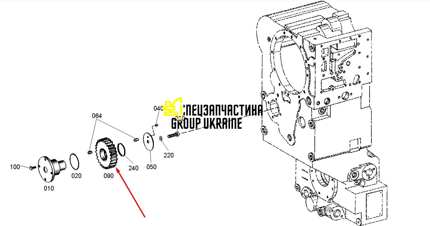 Зубчатое колесо New Holland, DANA SPICER 76034064