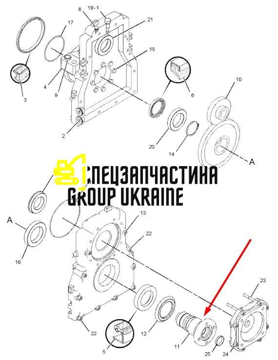 136867 Приводной вал Carraro