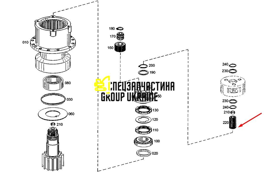 4145303060 (5904658757, 155-0839, 7028061) Солнечная шестерня ZF