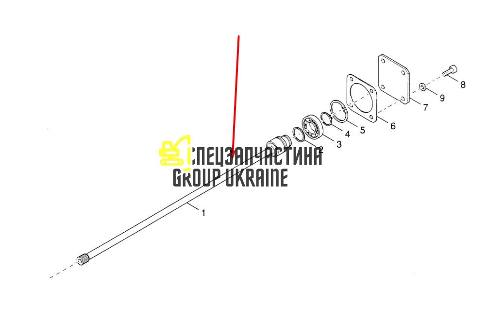 85808333 (4204235) Шток, входной вал New Holland