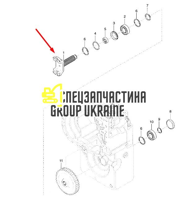 4205500 Фланец КПП Т12000 Dana Spicer