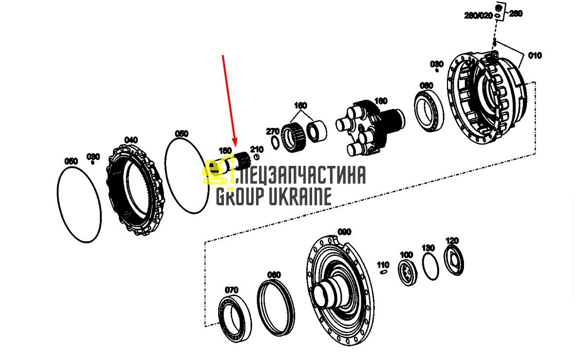 4474352062 Вал шестерни ZF