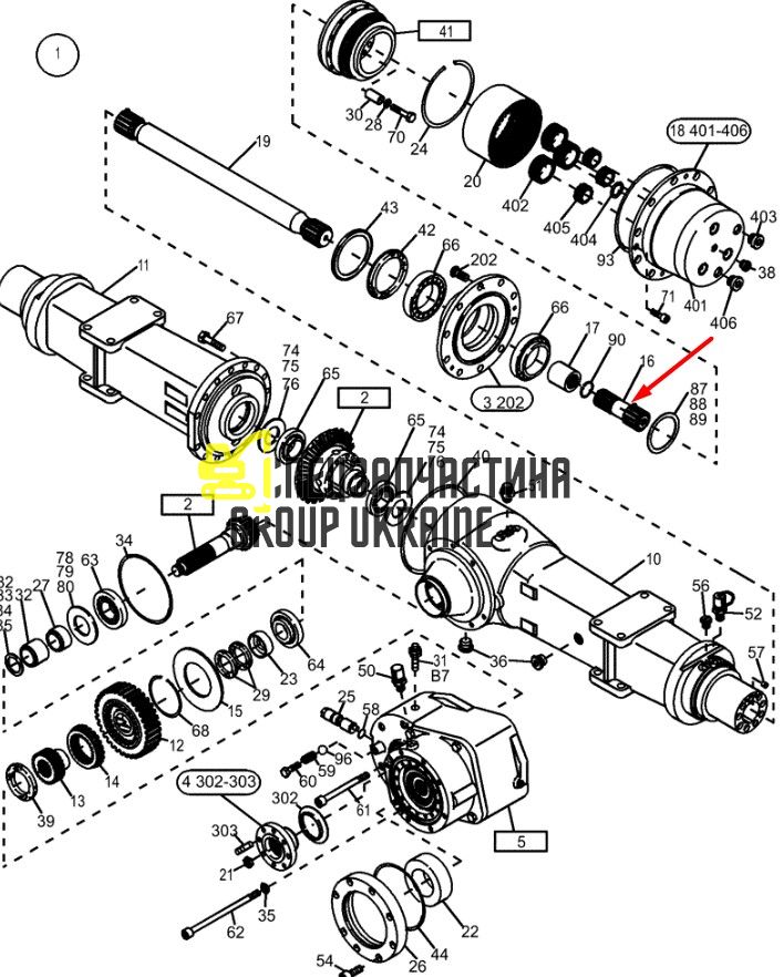 834470 Вал-шестерня Z=14/26 Carraro