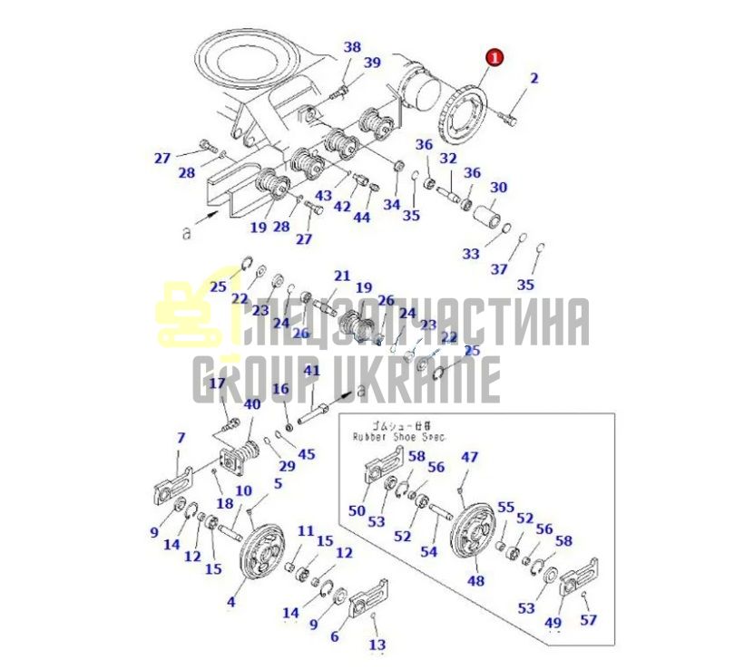 Yanmar 172141-29110 Ведущее колесо (приводная звездочка) для VIO30-3, B3-1