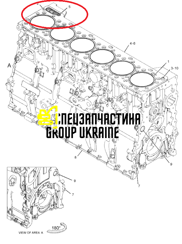 142-2329, 1422329 Прокладка Caterpillar C18 C-18 Катерпілар