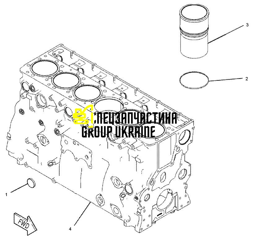 Гильза блока цилиндров Caterpillar 148-2125, 1482125,