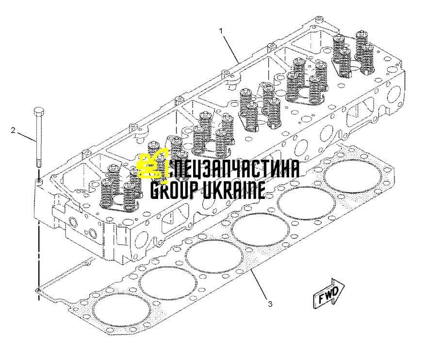 187-3307, 1873307, 175-7400, 1757400, 1620682, 162-0682, 331541&nbsp;Прокладка ГБЦ CATERPILLAR 3176, 3196, C10, C12 С-12