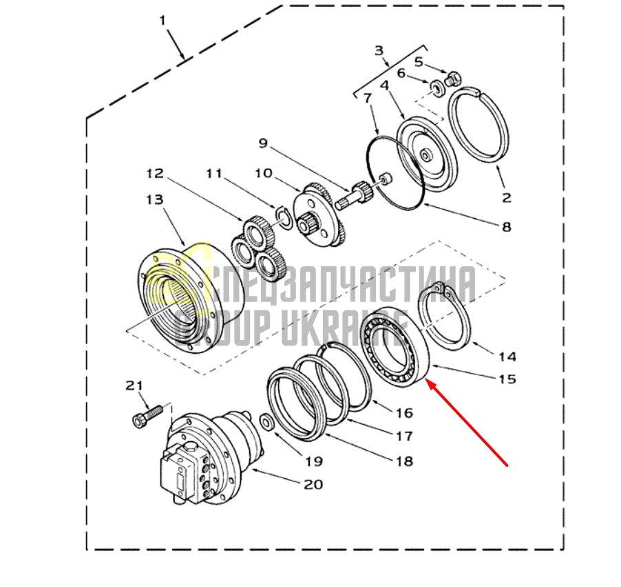 6191879M1 Главный подшипник CASE 35