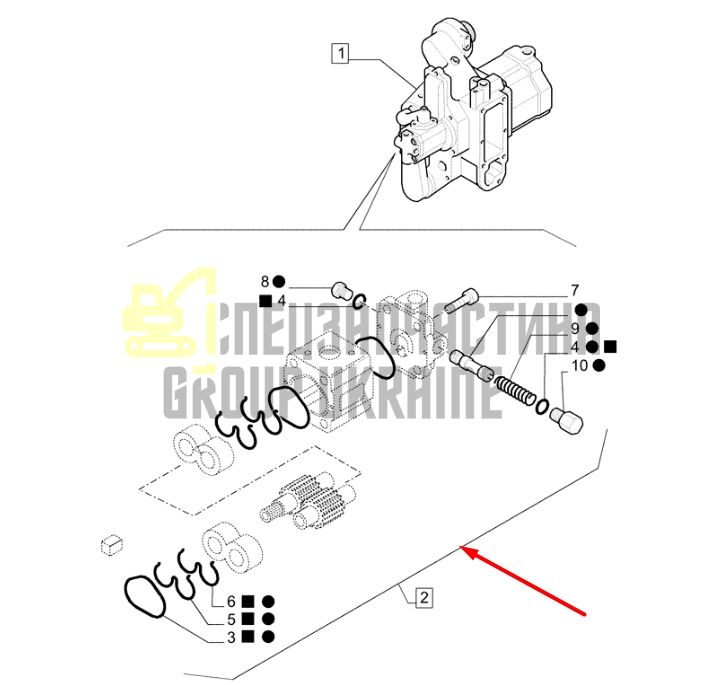 Case 82031027 Гидравлический насос MXM140, MXM130