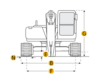 Запчасти на гусеничный экскаватор Caterpillar 345B