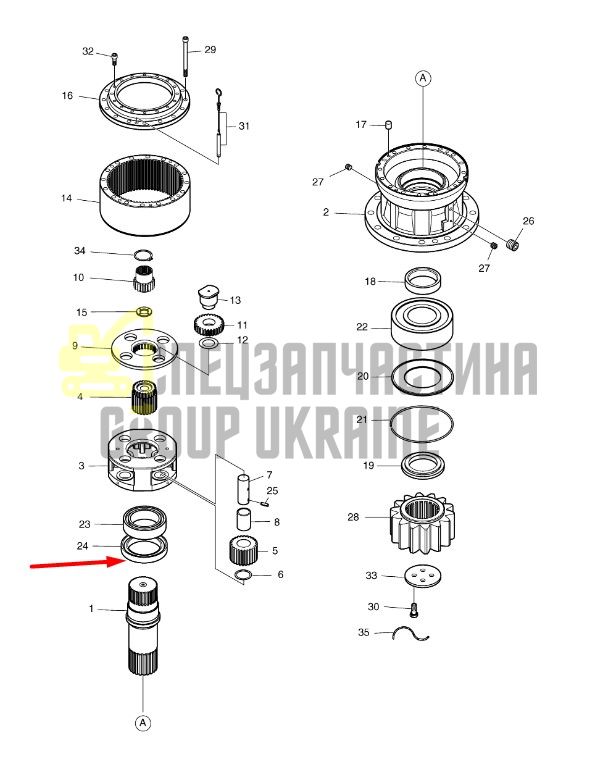 DS-32-22 Подшипник роликовый сферический Doosan 420lc-v