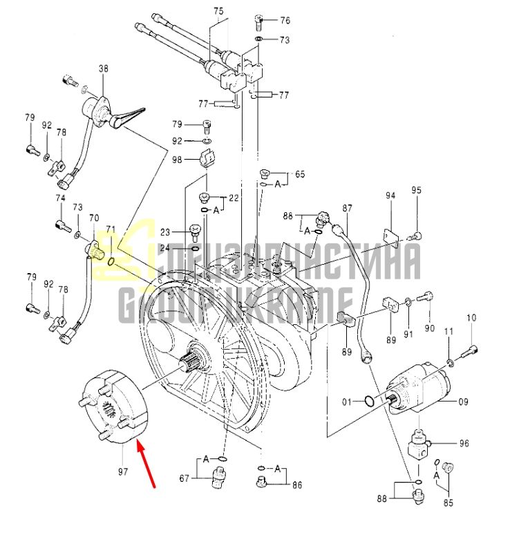Купить Hitachi 4235766 Гибкая муфта 40H для EX200