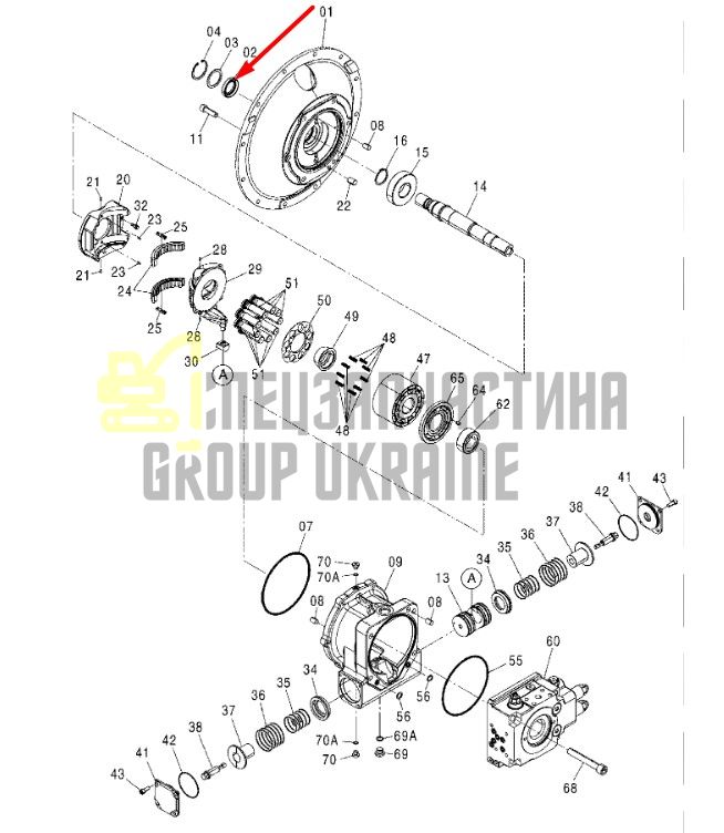 AP2085G Сальник гидромотора хода