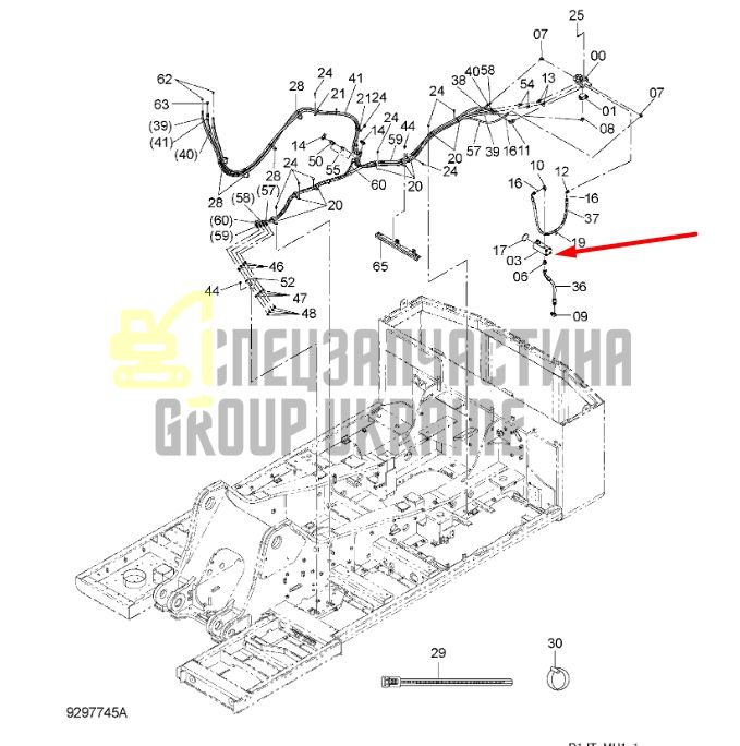 HITACHI 9218031 Насос шестеренчатый двухсекционный Handok