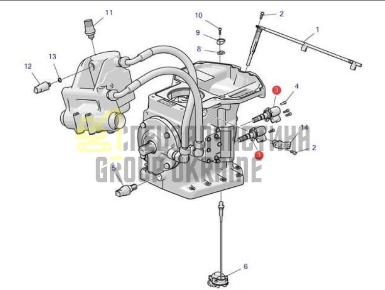 Volvo 11709232 Електромагнітний клапан (соленоїд) 12V для BL61PLUS, BL71PLUS