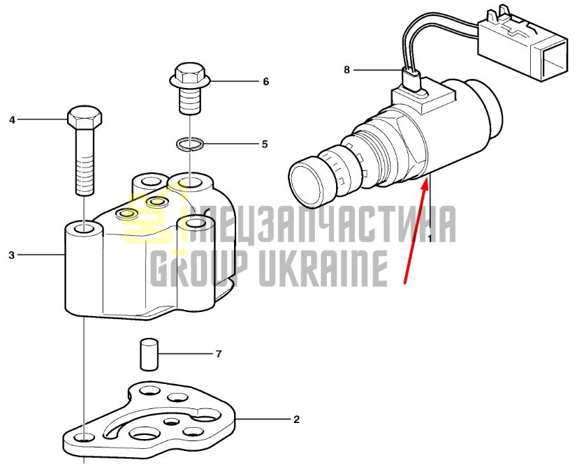 Volvo 11709232 Электромагнитный клапан (соленоид) 12V для BL61PLUS, BL71PLUS