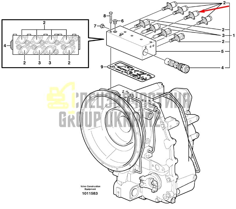 Volvo 11716541 Соленоид управления КПП BL60, BL61, BL70, BL71