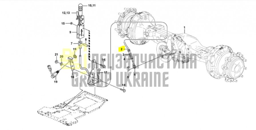 11888229 Трос ручного тормоза Volvo BL60, BL61, BL70, BL71