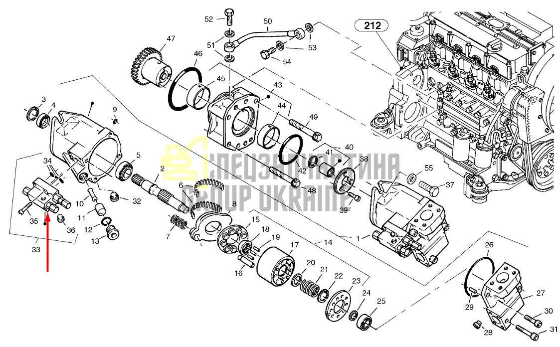 Volvo 11998863 Клапан регулятор насоса