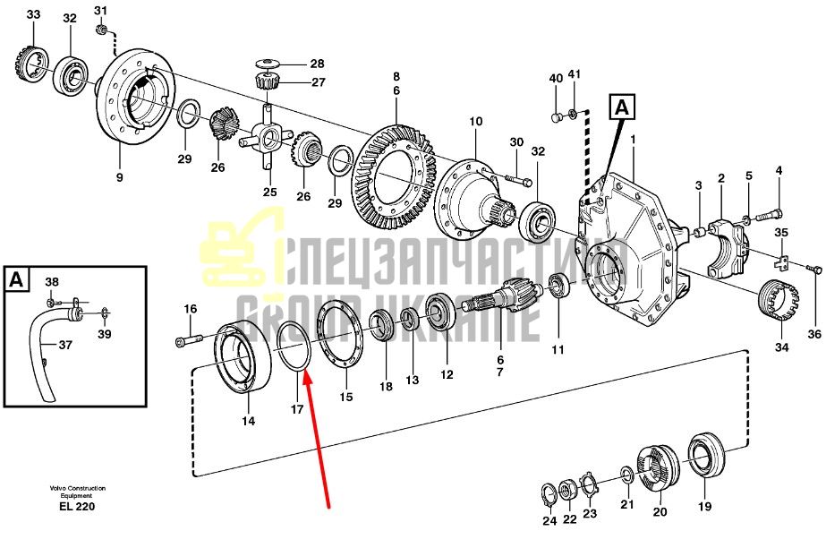 13944686 Уплотнительное кольцо Volvo L150, L180