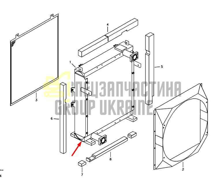 14533839 Радиатор охлаждения масла гидравлической системы VOLVO EC460B