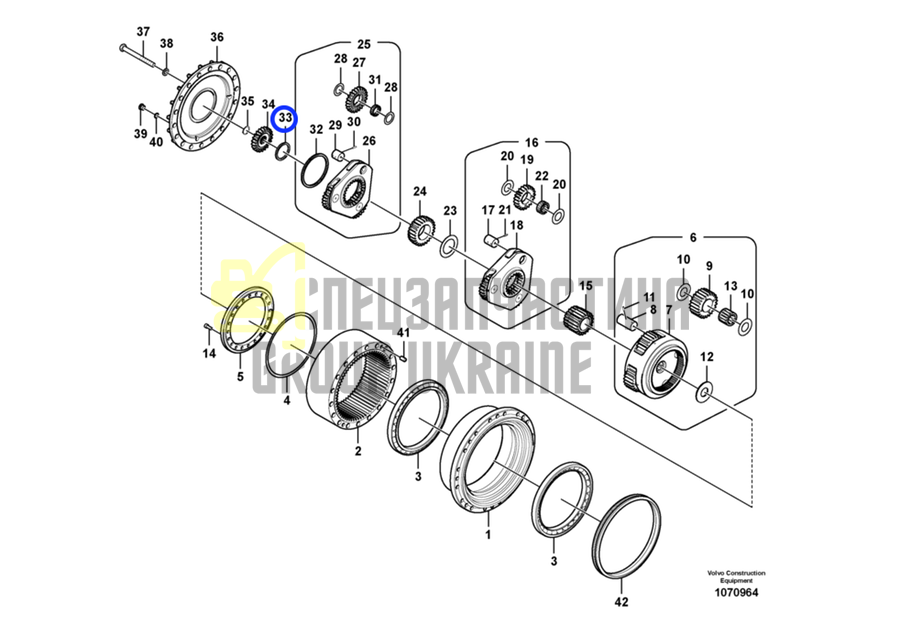 14566417 Проставка Volvo EC330