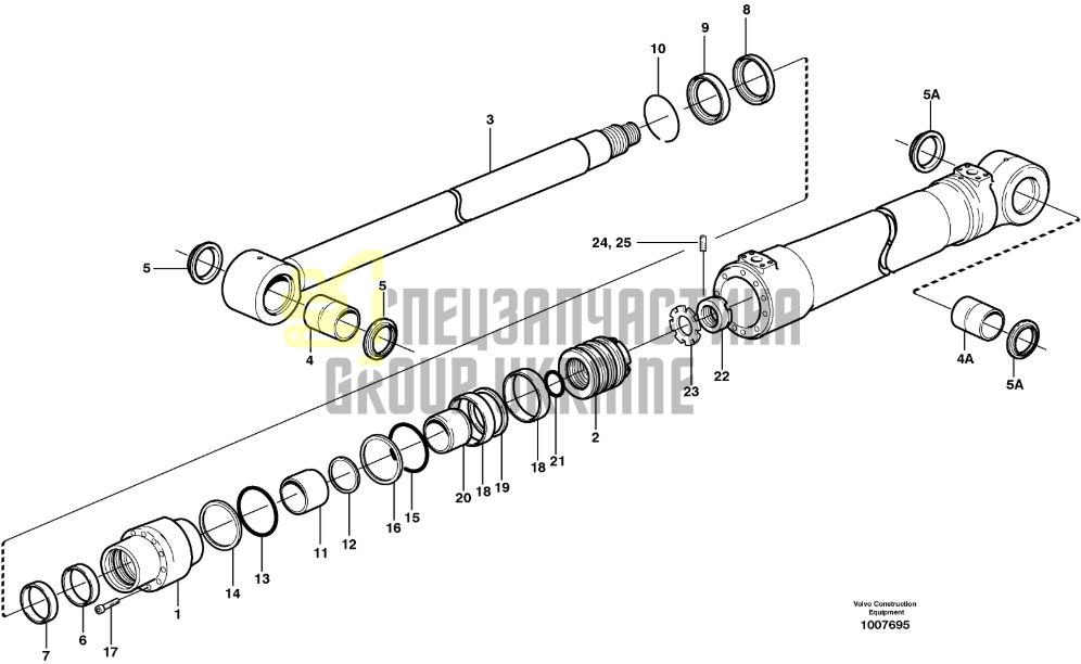 Купить Volvo 14589717 Ремкомплект гидроцилиндра для EW180, EW200