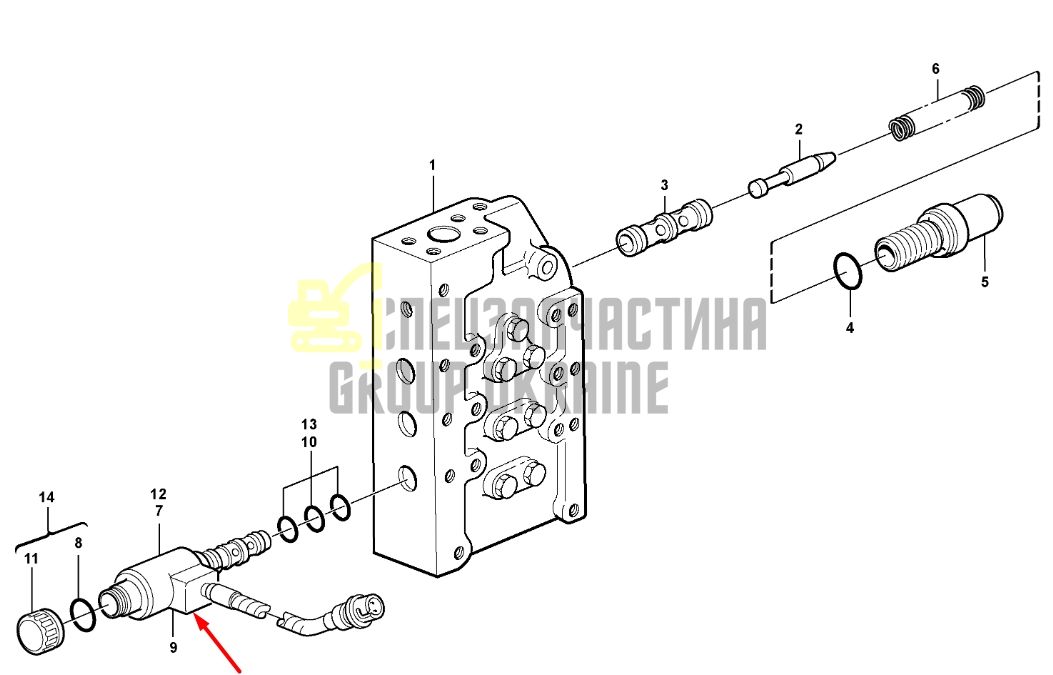 Volvo 15066984 Электромагнитный клапан L110, L120