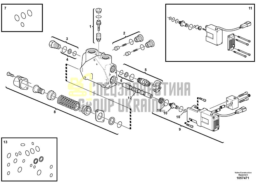 Volvo 15164446-ZN Ремкомплект электромагнитных соленоидов для BL71, BL71PLUS