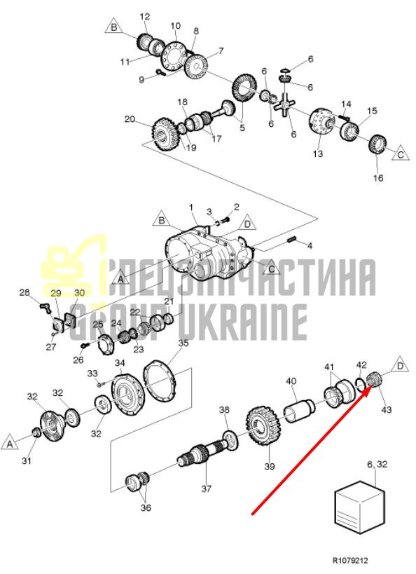 1522293 Гайка ступичная Volvo L50, L60