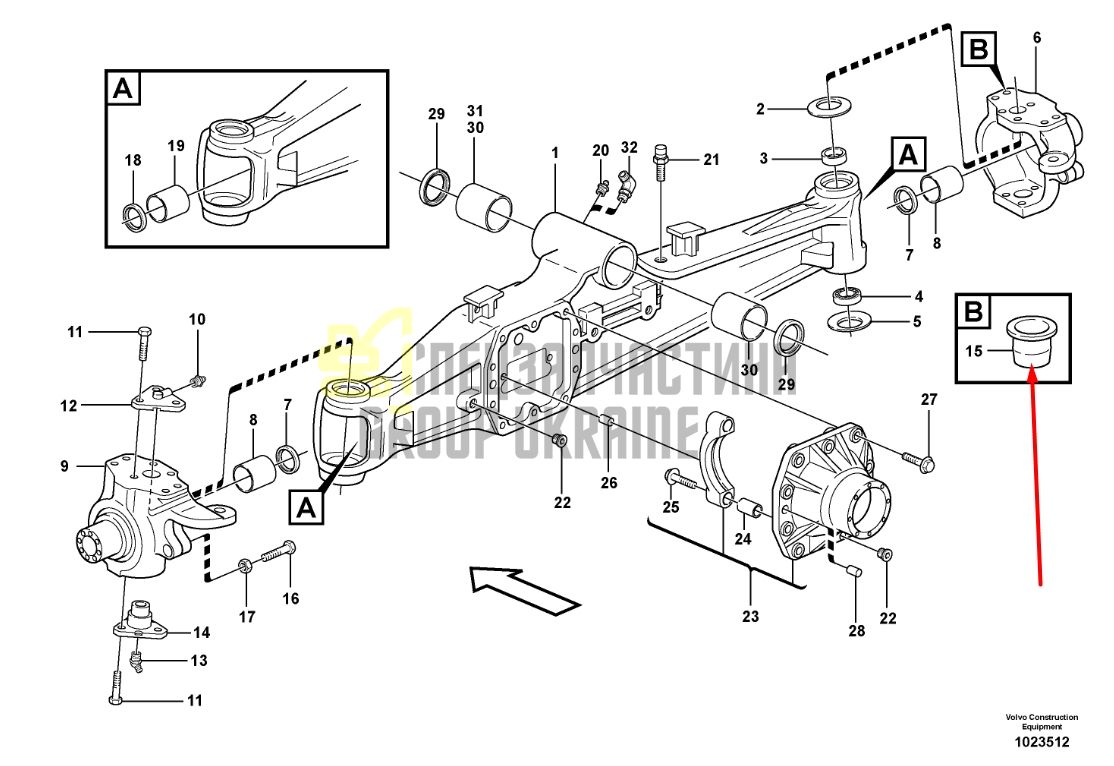 Volvo 17245870 Подшипник шкворневой, нижний для BL61B, BL71B