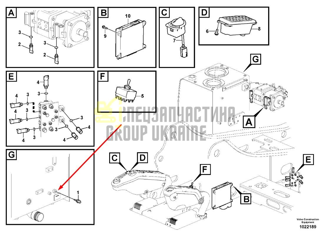 17252660 Датчик давления Volvo EC200, EC220