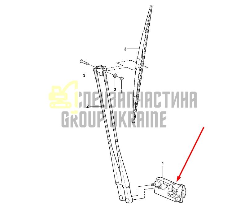 Volvo 17258570 Двигатель стеклоочистителя L150, L180