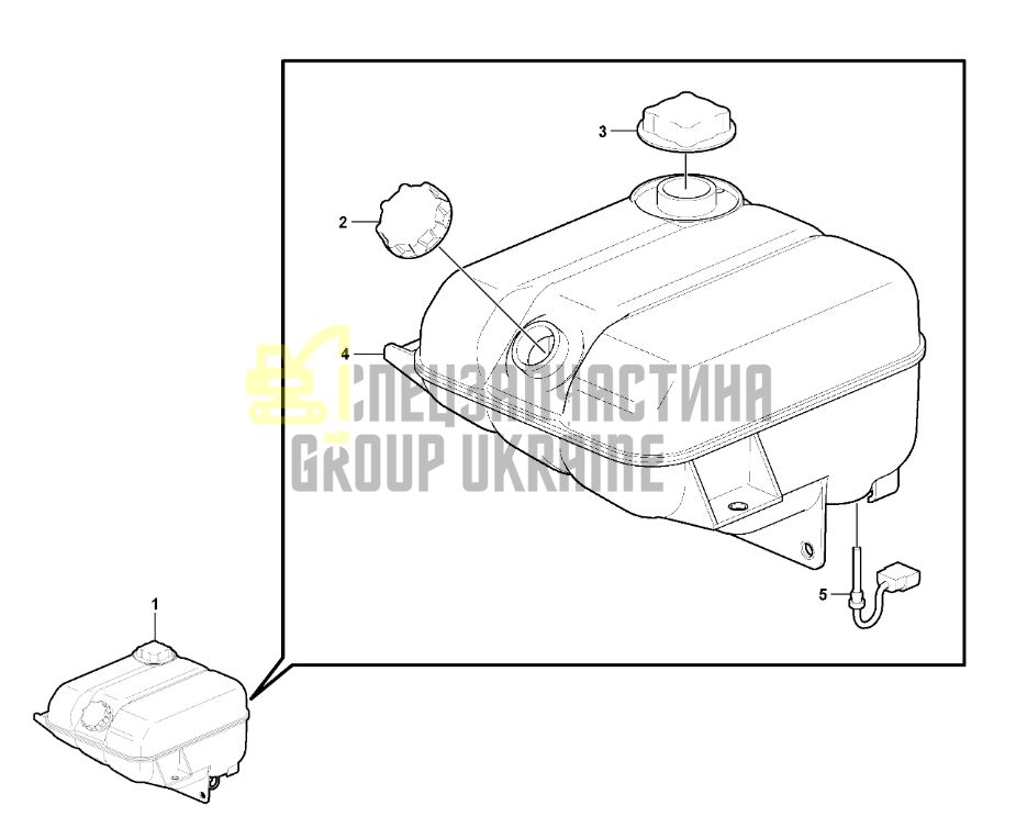 Volvo 17336823 Расширительный бак для EC330, EC360