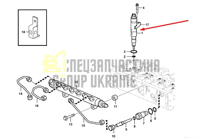 21773130 Форсунка топливная VOLVO EC220D