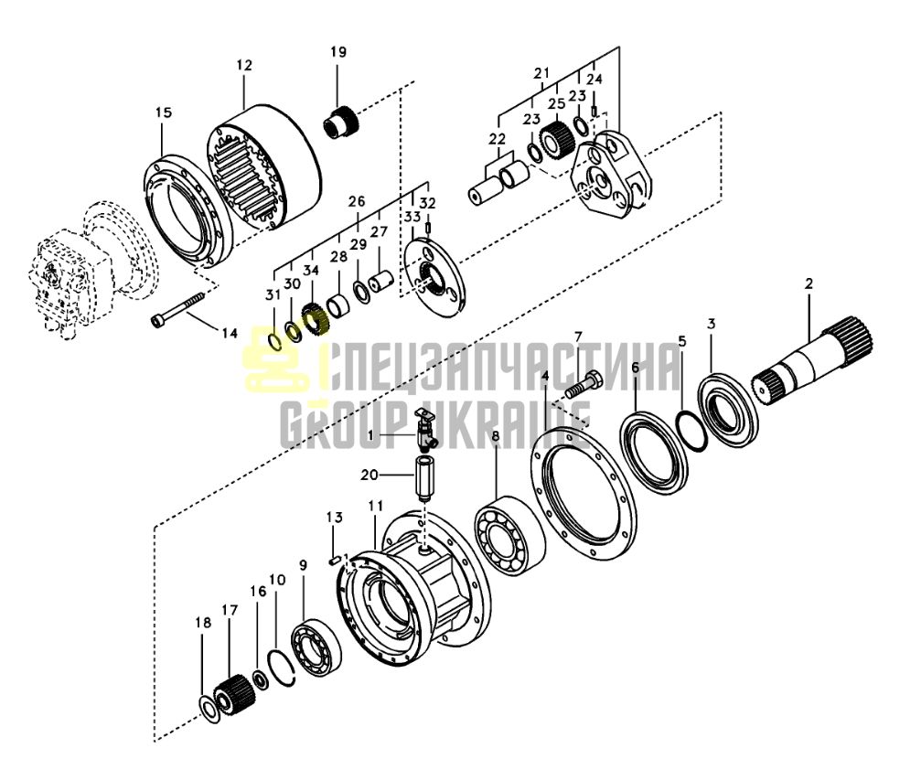 SA7118-30380 Упорное кольцо Volvo EC210LC