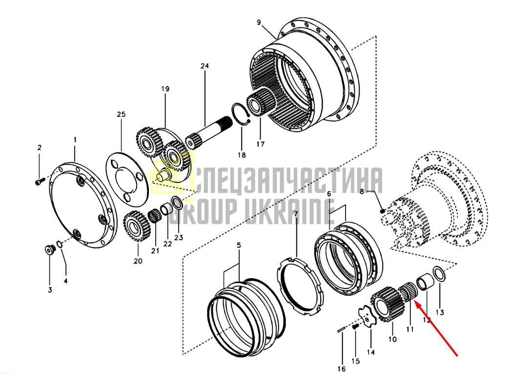 Подшипник редуктора VOLVO EC140B SA8230-32430