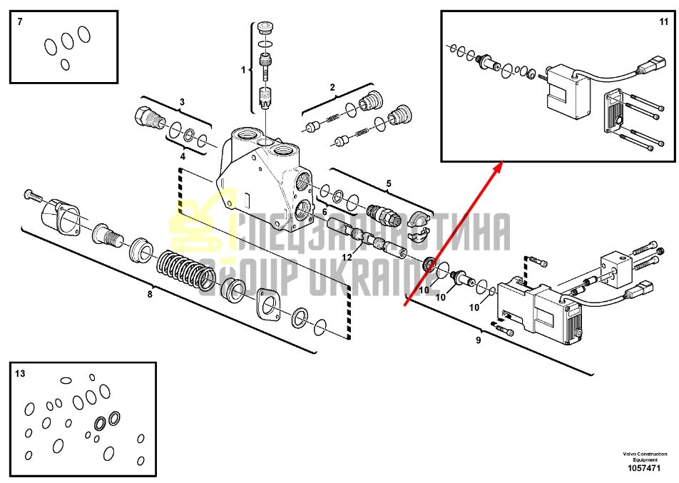 Volvo 15164446 Электромагнитный клапан челюсти