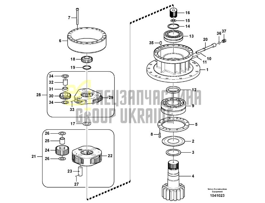 VOE14552875 Подшипник Volvo