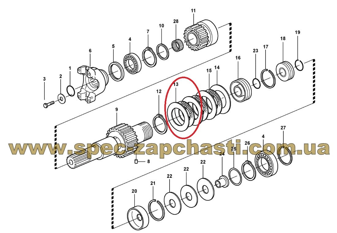 Диск КПП 11709157 Vovlo 140945 Carraro