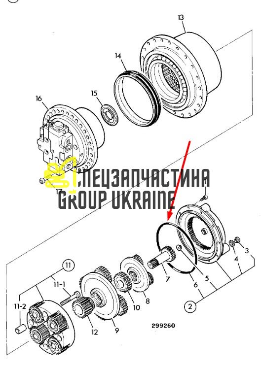 05/903819 Прокладка (О-кольцо) JCB JS220LC