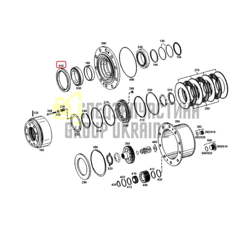Купить ZF 0734.309.401, ZGAQ-01266, 11710567, 0917801 Сальник ступицы 167,8x198x13/17