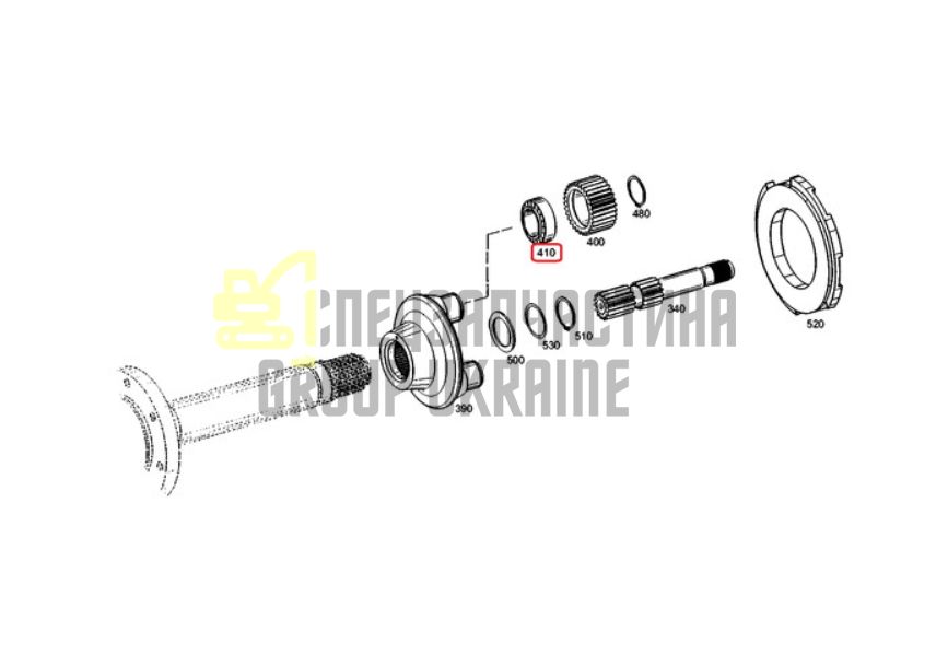 Купить ZF 0750.118.494, K9009631, 333-8050, ZGAQ-03515, 332/Y9804, AT339627, 10489641, 84406603 Подшипник на мост MT-E 3060