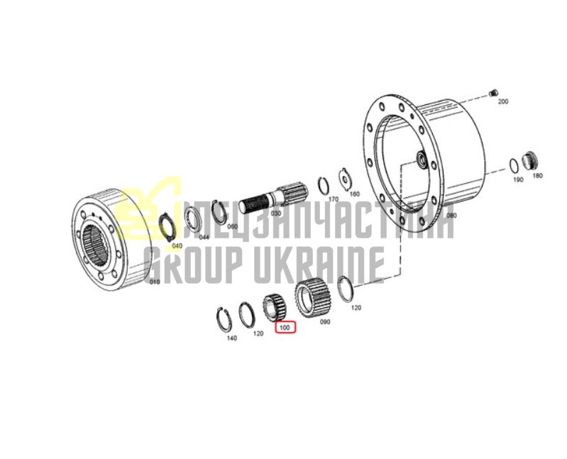 Купить ZF 4472.329.011 Подшипник сателлита для APL-B745, APL-B755
