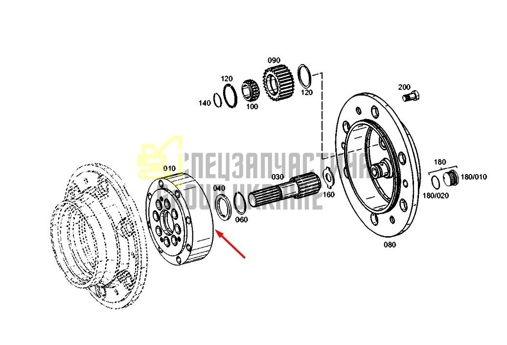 4472304093 ( 4472304203, 4472350022) Планетарная шестерня ZF